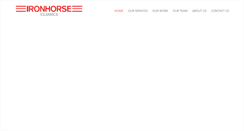 Desktop Screenshot of ironhorseclassics.com